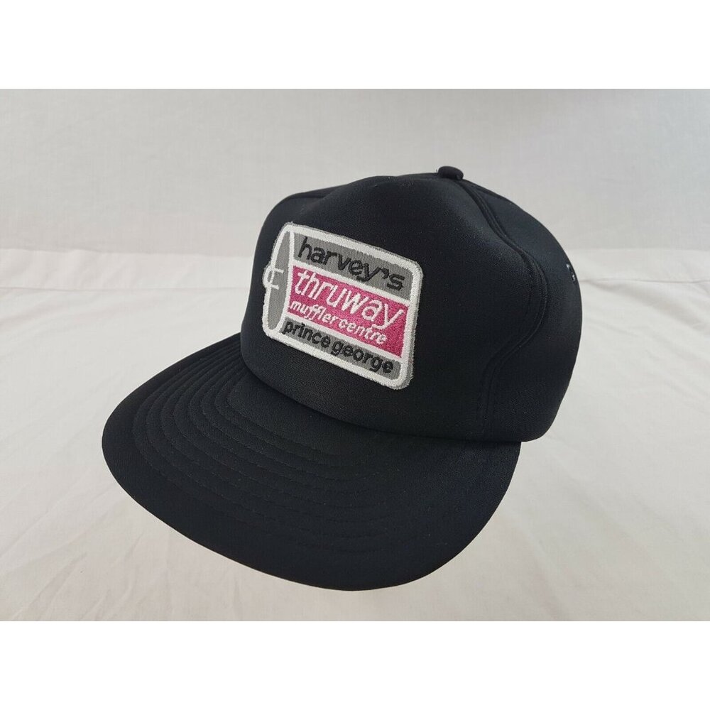 HARVEYS THRUWAY MUFFLER Cap Trucker Hat Snapback Baseball Vintage retro 80s